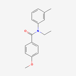molecular formula C17H19NO2 B1637873 N-ethyl-4-methoxy-N-(3-methylphenyl)benzamide 
