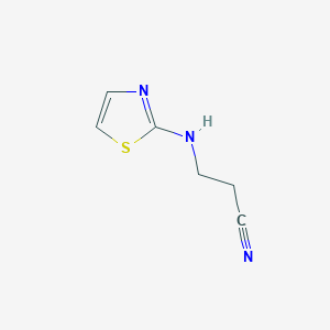 molecular formula C6H7N3S B1637887 3-(Thiazol-2-ylamino)propanenitrile 