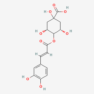 molecular formula C16H18O9 B1637898 (3R,5S)-4-[(E)-3-(3,4-二羟基苯基)丙-2-烯酰]氧基-1,3,5-三羟基环己烷-1-羧酸 CAS No. 327161-03-5