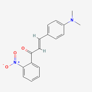 molecular formula C17H16N2O3 B1637927 3-[4-(Dimethylamino)phenyl]-1-(2-nitrophenyl)prop-2-en-1-one 