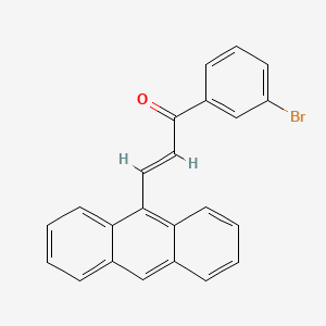 molecular formula C23H15BrO B1637928 3-(9-Anthryl)-1-(3-bromophenyl)prop-2-en-1-one 