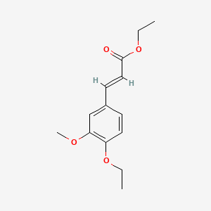 2-Propenoic acid, 3-(4-ethoxy-3-methoxyphenyl)-, ethyl ester, (E)-