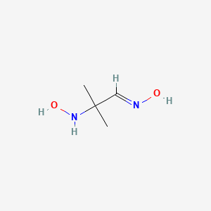 molecular formula C4H10N2O2 B1637939 2-(Hydroxyamino)-2-methylpropanal oxime 