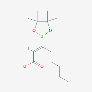 methyl (Z)-3-(4,4,5,5-tetramethyl-1,3,2-dioxaborolan-2-yl)oct-2-enoate
