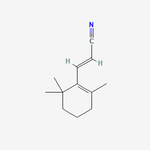 molecular formula C12H17N B1637974 2-Propenenitrile, 3-(2,6,6-trimethyl-1-cyclohexen-1-yl)- CAS No. 40244-29-9