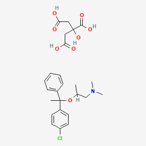 molecular formula C25H32ClNO8 B1637978 Mecloxamine citrate CAS No. 5964-37-4