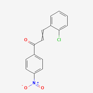 molecular formula C15H10ClNO3 B1638006 3-(2-Chlorophenyl)-1-(4-nitrophenyl)-2-propen-1-one 