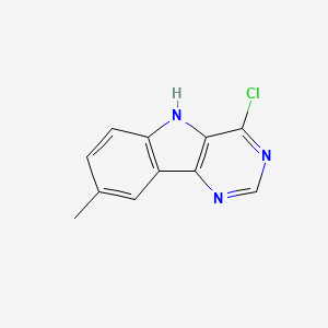 molecular formula C11H8ClN3 B1638040 4-Chloro-8-methyl-5H-pyrimido[5,4-b]indole CAS No. 331443-97-1