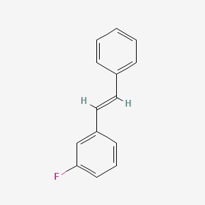 molecular formula C14H11F B1638107 Stilbene, 3-fluoro-, (E)- 