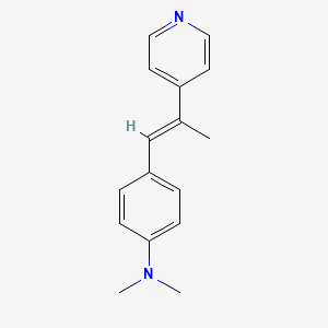 N,N-dimethyl-4-[(E)-2-pyridin-4-ylprop-1-enyl]aniline