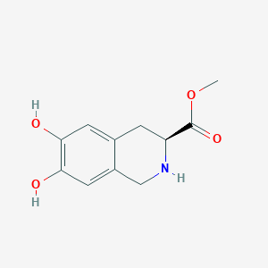 molecular formula C11H13NO4 B1638128 methyl (3S)-6,7-dihydroxy-1,2,3,4-tetrahydroisoquinoline-3-carboxylate 