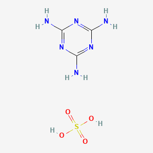 molecular formula C3H8N6O4S B1638133 1,3,5-Triazine-2,4,6-triamine monosulphate CAS No. 62572-83-2