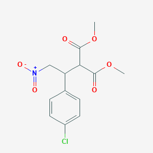 Methyl 3-(4-chlorophenyl)-2-methoxycarbonyl-4-nitrobutanoate