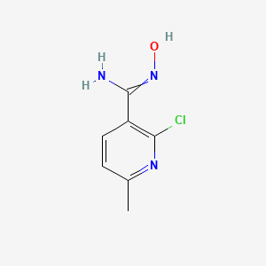 2-Chloro-N-hydroxy-6-methyl-nicotinamidine