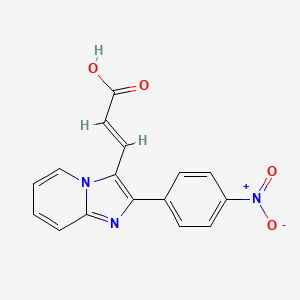 3-[2-(4-Nitrophenyl)imidazo[1,2-a]pyridin-3-yl]acrylic acid