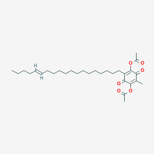 [4-acetyloxy-2-methyl-5-[(E)-nonadec-14-enyl]-3,6-dioxocyclohexa-1,4-dien-1-yl] acetate