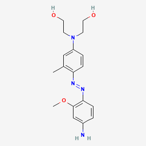 2-[4-[(4-amino-2-methoxyphenyl)diazenyl]-N-(2-hydroxyethyl)-3-methylanilino]ethanol