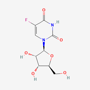 molecular formula C9H11FN2O6 B1638256 1-[(2S,3S,4R,5S)-3,4-dihydroxy-5-(hydroxymethyl)oxolan-2-yl]-5-fluoropyrimidine-2,4-dione 