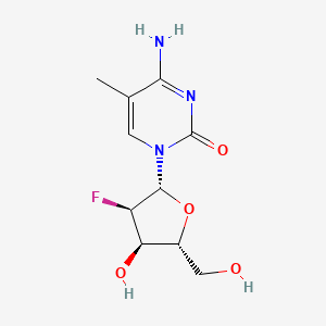 4-amino-1-[(2R,3R,4R,5R)-3-fluoro-4-hydroxy-5-(hydroxymethyl)oxolan-2-yl]-5-methylpyrimidin-2-one