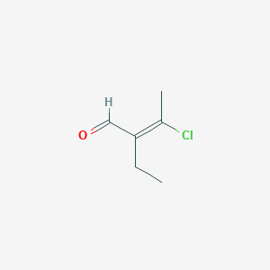 molecular formula C6H9ClO B1638266 Z-3-Chloro-2-ethyl-but-2-enal 