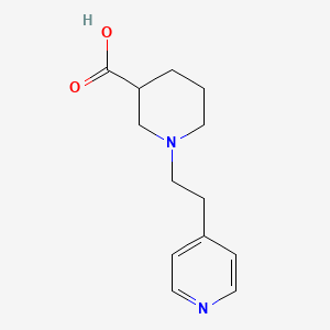 1-(2-Pyridin-4-ylethyl)piperidine-3-carboxylic acid