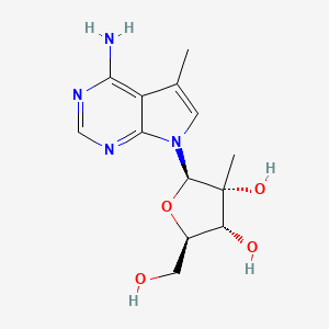 (2R,3R,4R,5R)-2-(4-amino-5-methylpyrrolo[2,3-d]pyrimidin-7-yl)-5-(hydroxymethyl)-3-methyloxolane-3,4-diol
