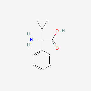 2-Amino-2-cyclopropyl-2-phenylacetic acid