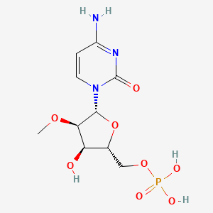 molecular formula C10H16N3O8P B1638288 2'-O-甲基胞苷5'-单磷酸 CAS No. 27014-37-5