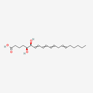 molecular formula C20H32O4 B1638292 (5S,6S)-5,6-dihydroxyicosa-7,9,11,14-tetraenoic acid 