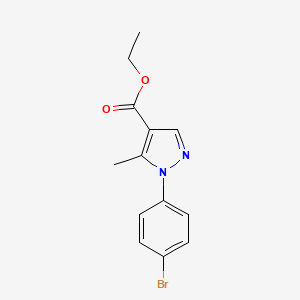 molecular formula C13H13BrN2O2 B1638306 1-(4-溴苯基)-5-甲基-1H-吡唑-4-羧酸乙酯 CAS No. 187998-45-4