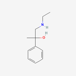 molecular formula C11H17NO B1638311 1-(Ethylamino)-2-phenylpropan-2-ol 