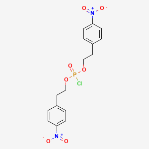 molecular formula C16H16ClN2O7P B1638323 Bis[2-(P-nitrophenyl)ethyl]phosphorochloridate 