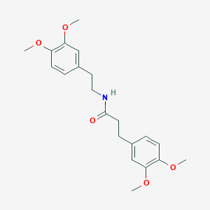 molecular formula C21H27NO5 B1638362 3-(3,4-dimethoxyphenyl)-N-[2-(3,4-dimethoxyphenyl)ethyl]propanamide 
