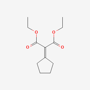 molecular formula C12H18O4 B1638396 Propanedioic acid, 2-cyclopentylidene-, 1,3-diethyl ester 
