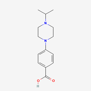 molecular formula C14H20N2O2 B1638522 4-(4-Isopropylpiperazin-1-yl)benzoic acid 