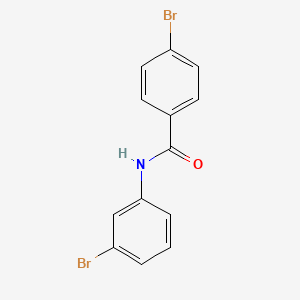 molecular formula C13H9Br2NO B1638533 4-bromo-N-(3-bromophenyl)benzamide 