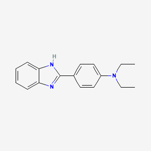 molecular formula C17H19N3 B1638542 4-(1H-benzimidazol-2-yl)-N,N-diethylaniline 