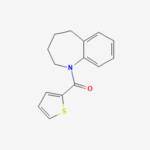 molecular formula C15H15NOS B1638560 1H-1-Benzazepine, 2,3,4,5-tetrahydro-1-(2-thienylcarbonyl)- 
