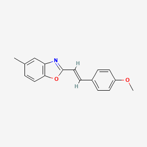 molecular formula C17H15NO2 B1638570 (E)-2-(4-Methoxystyryl)-5-methylbenzoxazole 