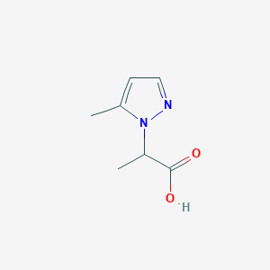 molecular formula C7H10N2O2 B1638574 2-(5-methyl-1H-pyrazol-1-yl)propanoic acid CAS No. 957415-96-2