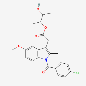molecular formula C23H24ClNO5 B1638584 3-Hydroxybutan-2-yl 2-[1-(4-chlorobenzoyl)-5-methoxy-2-methylindol-3-yl]acetate 