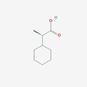 molecular formula C9H16O2 B1638586 (S)-2-Cyclohexylpropanoic acid CAS No. 3527-63-7