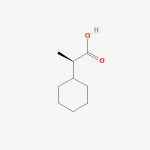 molecular formula C9H16O2 B1638587 (R)-2-Cyclohexyl-propionic acid CAS No. 3451-36-3