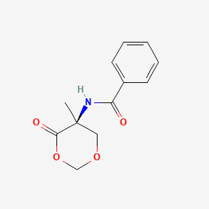 molecular formula C12H13NO4 B1638592 N-[(5S)-5-methyl-4-oxo-1,3-dioxan-5-yl]benzamide 