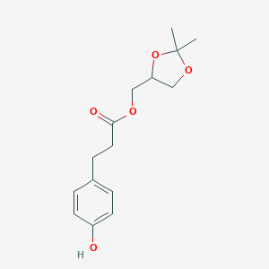 (2,2-Dimethyl-1,3-dioxolan-4-yl)methyl 3-(4-hydroxyphenyl)propanoate