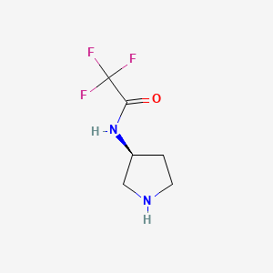 molecular formula C6H9F3N2O B1638600 2,2,2-trifluoro-N-[(3S)-pyrrolidin-3-yl]acetamide 