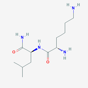 molecular formula C12H26N4O2 B1638610 H-Lys-leu-NH2 