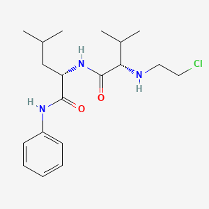 molecular formula C19H30ClN3O2 B1638613 N-2-Chloroethyl-Val-Leu-anilide 