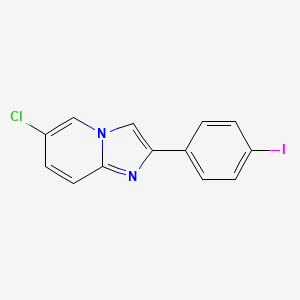 molecular formula C13H8ClIN2 B1638625 6-Chloro-2-(4-iodophenyl)imidazo[1,2-a]pyridine 