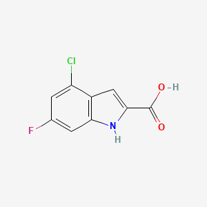 molecular formula C9H5ClFNO2 B1638626 4-chloro-6-fluoro-1H-indole-2-carboxylic Acid CAS No. 383133-62-8